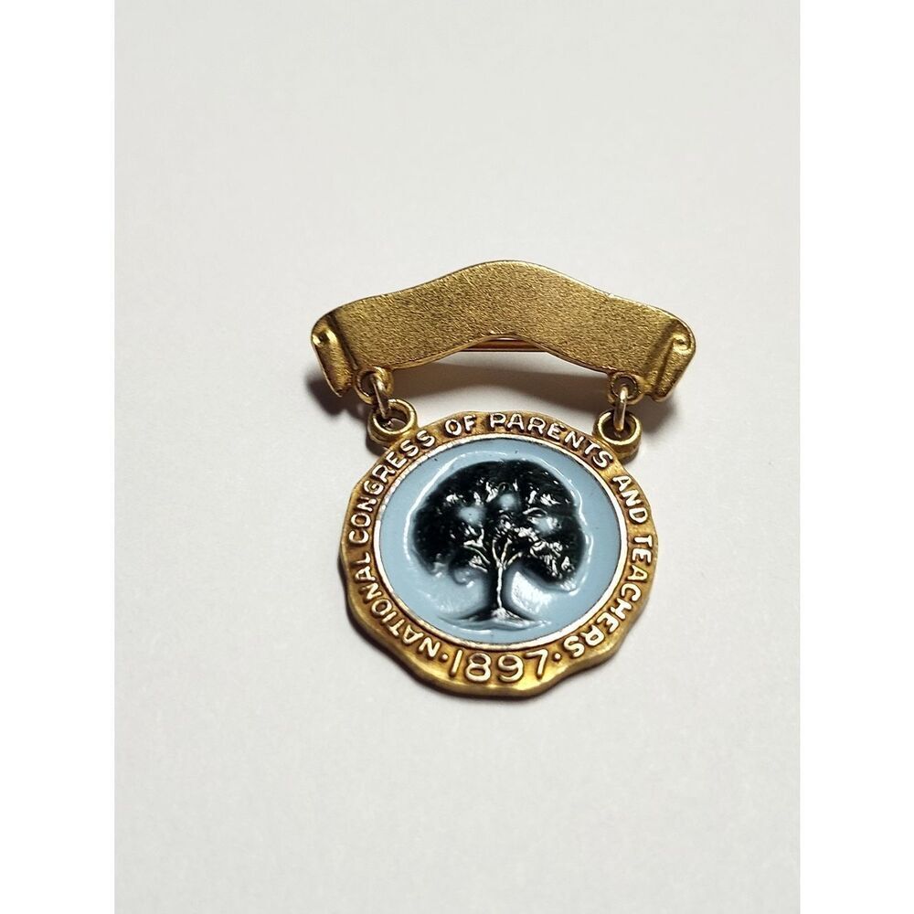 Vintage PTA / NATIONAL CONGRESS OF PARENTS TEACHERS 1897 1/20 10K Gold PIN